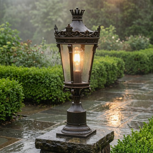 Outdoor lamp post pole - 22",